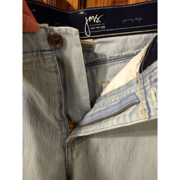 Just My Size Woman's Plus Control Waistband Capri Jeans - Picture 9 of 11